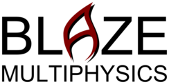 Blaze Multiphysics red and black logo